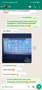 Kundeanmeldelser af den bedste IPTV i Danmark via WhatsApp